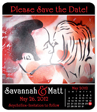 Caricature Save the Date